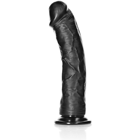 REALROCK - CURVED REALISTIC DILDO WITH SUCTION CUP - 9/ 23 CM - BLACK image 4