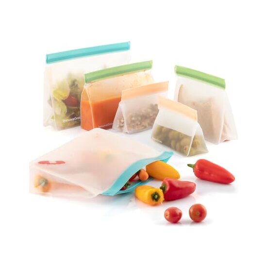 SET DE BOLSAS REUTILIZABLES HERMÉTICAS ZAGS INNOVAGOODS 6 PIEZAS image 1