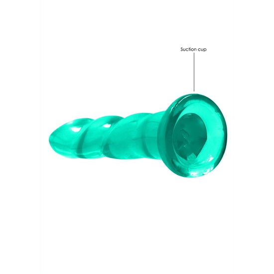 REALROCK - NON REALISTIC DILDO WITH SUCTION CUP - 7/ 17 CM - TURQUOISE image 4