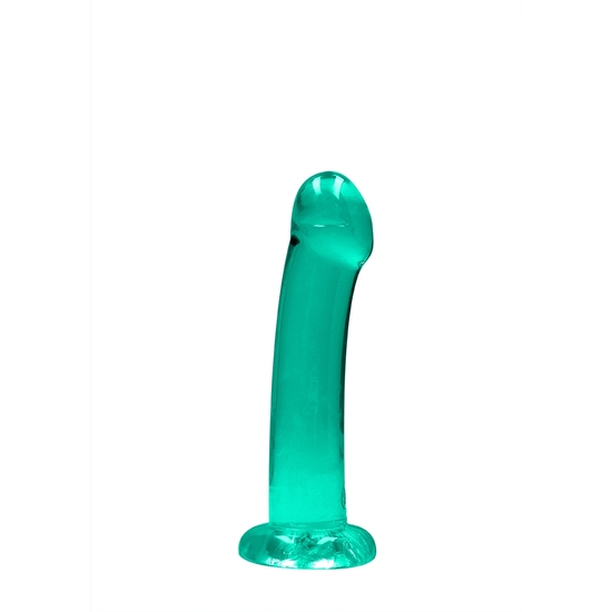 REALROCK - NON REALISTIC DILDO WITH SUCTION CUP - 6,7/ 17 CM - TURQUOISE image 0