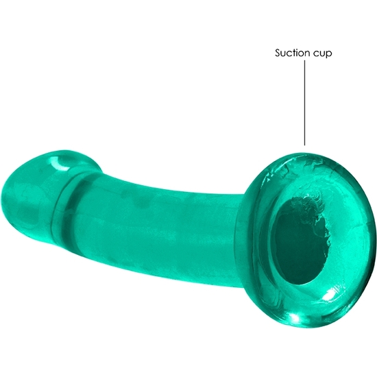 REALROCK - NON REALISTIC DILDO WITH SUCTION CUP - 6,7/ 17 CM - TURQUOISE image 4