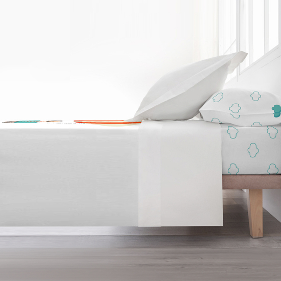 JUEGO DE SÁBANAS CON ALMOHADA Y BAJERA ESTAMPADAS A JUEGO 100% ALGODÓN MODELO GLOBO CHICO PARA CAMA DE 180 (260X270) (240X270) 175X270 image 2
