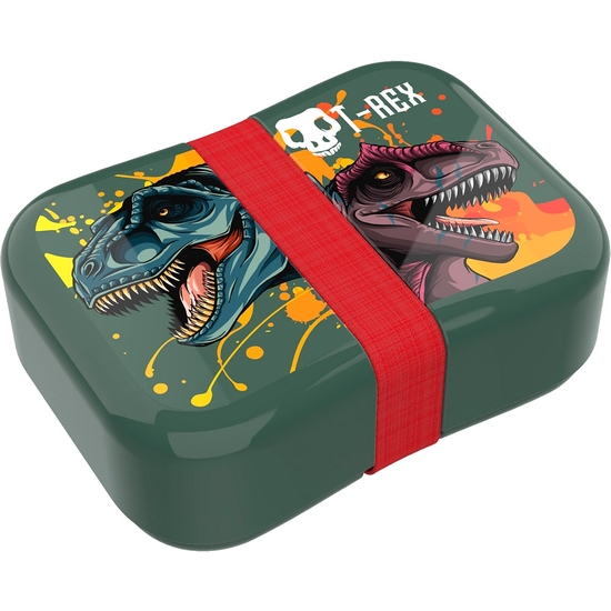 LUNCH BUDDIES T-REX FIAMBRERA CON GOMA image 0