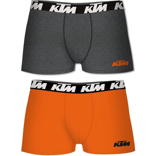 SET DE 4 CALZONCILLOS BÓXER KTM NARANJA Y GRIS OSCURO image 1