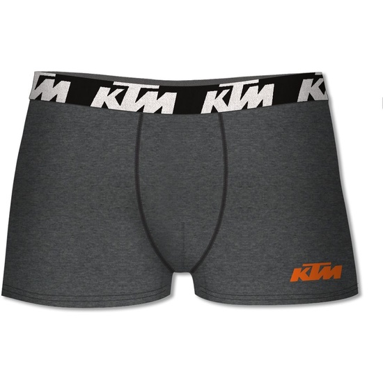 SET DE 4 CALZONCILLOS BÓXER KTM NEGRO Y GRIS OSCURO image 3