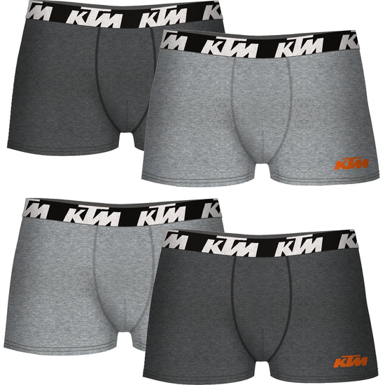 SET DE 4 CALZONCILLOS BÓXER KTM GRIS CLARO Y GRIS OSCURO image 0