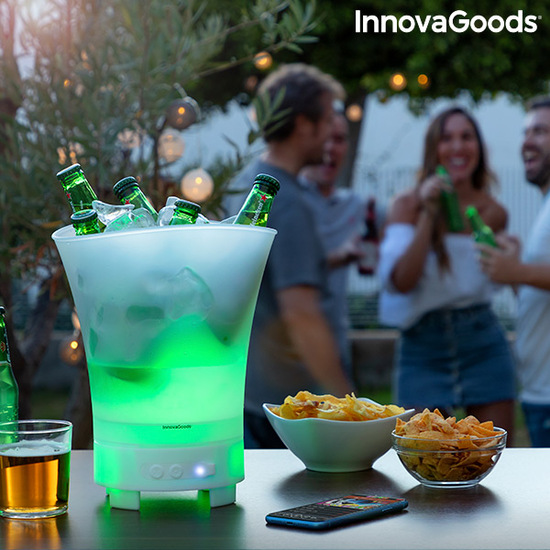 CUBITERA LED CON ALTAVOZ RECARGABLE SONICE INNOVAGOODS image 1
