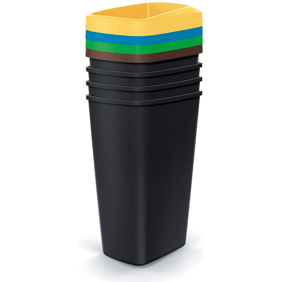 JUEGO DE 4 CUBOS DE RECICLAJE DE 45L CADA UNO KEDEN. image 0