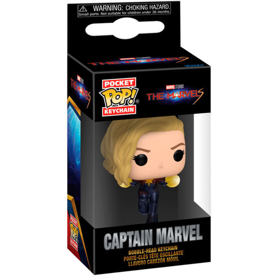 LLAVERO POCKET POP THE MARVELS CAPTAIN MARVEL image 0