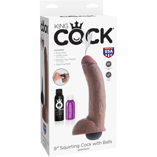 KING COCK SQUIRTING COCK - BROWN 9 image 1