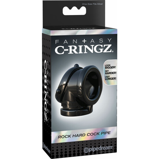 FANTASY C-RINGZ ROCK HARD COCK PIPE BLACK image 1