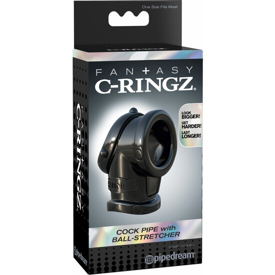 FANTASY C-RINGZ COCK PIPE WITH BALL STRETCHER image 1