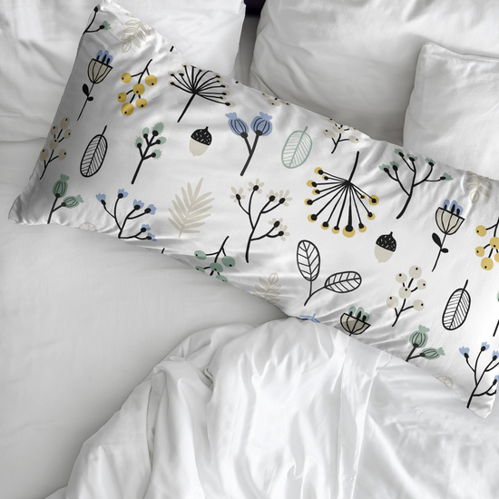 FUNDA DE ALMOHADA 100% ALGODÓN MODELO SANTORINI MINT DE 90 CM image 1