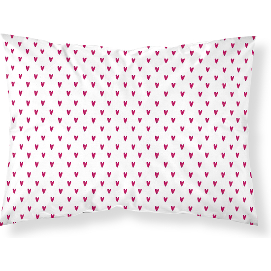 FUNDA DE ALMOHADA 100% ALGODÓN CORAZONES DE MUNDOPIRUUU DE 50X80 image 0