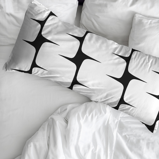 FUNDA DE ALMOHADA 100% ALGODÓN MODELO LAHAY BLACK DE 90 CM image 1