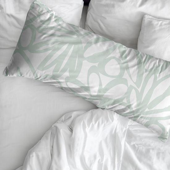 FUNDA DE ALMOHADA 100% ALGODÓN MODELO LUCEA MINT DE 90 CM image 1