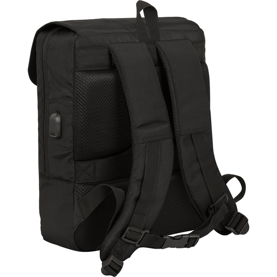 MOCHILA CON SOLAPA PORTATIL 13,3+USB SAFTA BUSINESS "BLACK" image 1