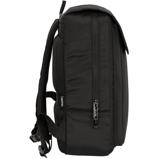 MOCHILA CON SOLAPA PORTATIL 13,3+USB SAFTA BUSINESS "BLACK" image 3