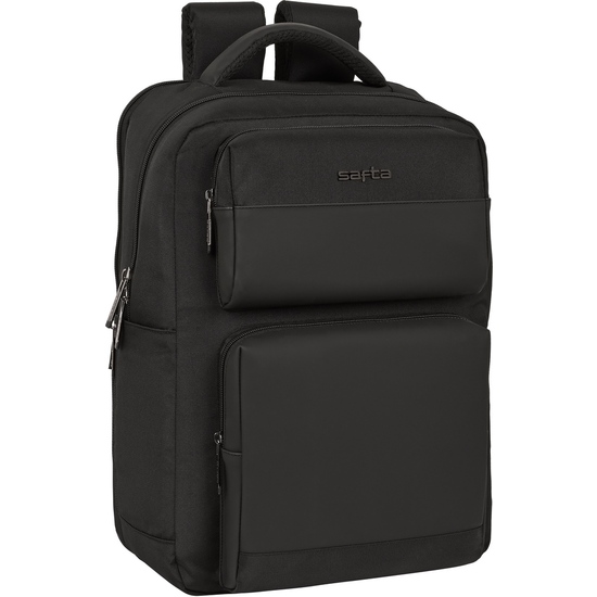 MOCHILA 2 BOLSILLOS PORTATIL 15,6+USB SAFTA BUSINESS "BLACK" image 0