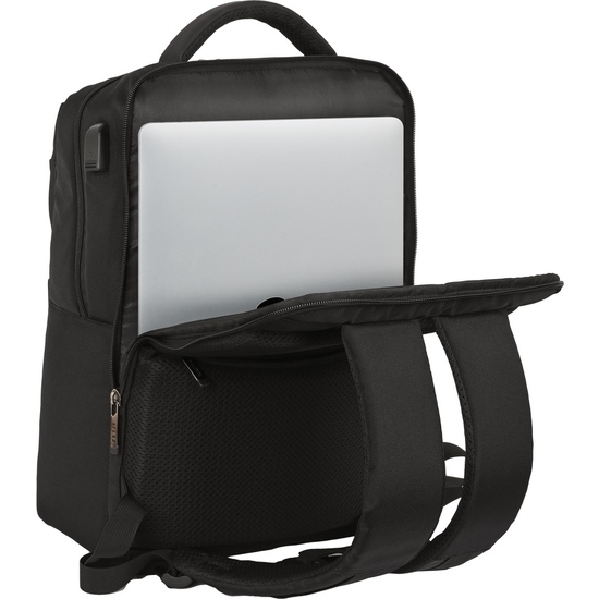 MOCHILA 2 BOLSILLOS PORTATIL 15,6+USB SAFTA BUSINESS "BLACK" image 6