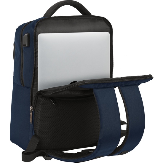 MOCHILA 2 BOLSILLOS PORTATIL 15,6+USB SAFTA BUSINESS "DARK BLUE" image 6