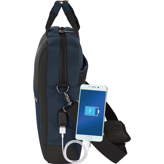MALETIN PORTATIL 15,6"+TABLET+USB SAFTA SAFTA BUSINESS "DARK BLUE" image 2
