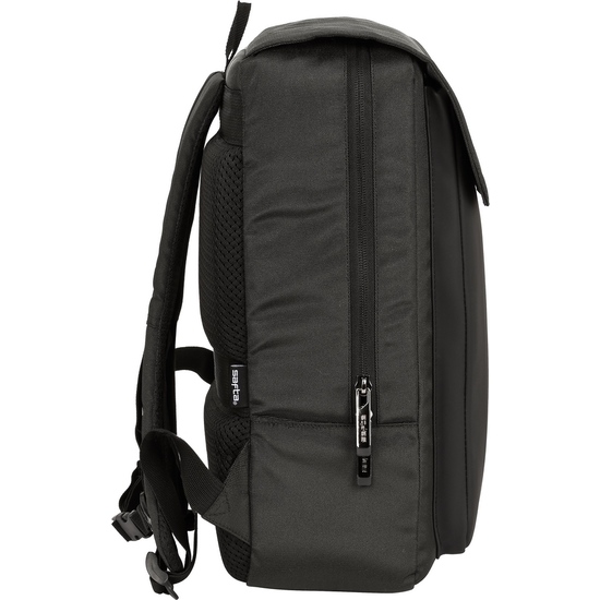 MOCHILA CON SOLAPA PORTATIL 13,3+USB SAFTA BUSINESS "GREY" image 3