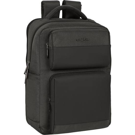 MOCHILA 2 BOLSILLOS PORTATIL 15,6+USB SAFTA BUSINESS "GREY" image 0