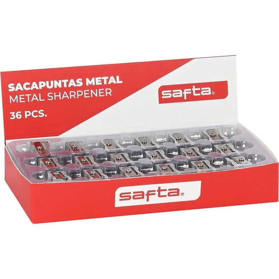 EXPOSITOR 36 PCS. SACAPUNTAS METAL SAFTA image 0