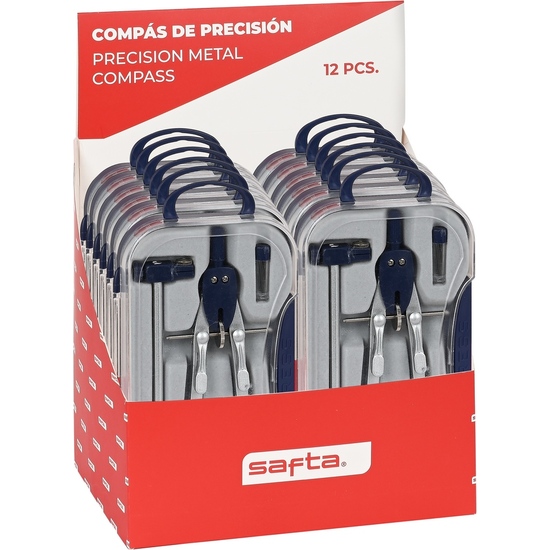 EXPOSITOR 12 PCS. COMPAS DE PRECISION SAFTA image 0