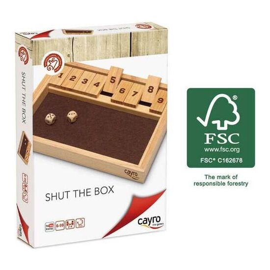 JUEGO SHUT THE BOX MADERA image 0