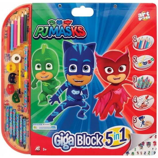 GIGA BLOCK 5 EN 1 PJ MASKS image 0