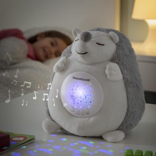ERIZO DE PELUCHE CON RUIDO BLANCO Y PROYECTOR QUITAMIEDOS SPIKEY INNOVAGOODS image 1