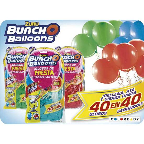 PARTY BALLOONS PACK 24 GLOBOS image 0