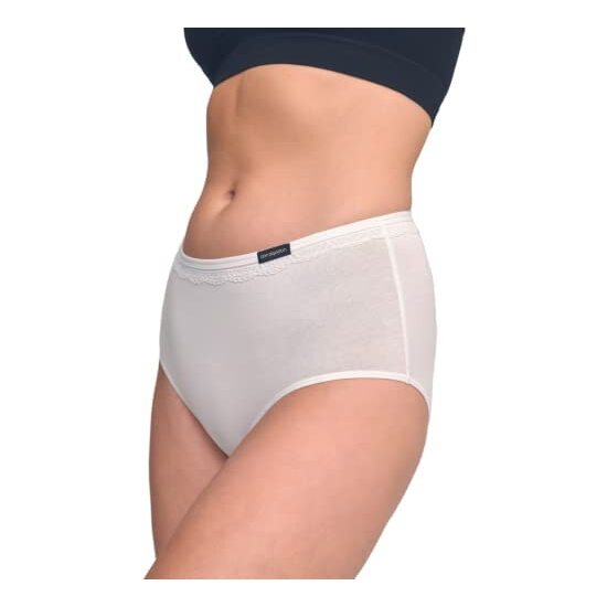 PACK 2 BRAGAS ENCAJE CINTURA BLANCO - AZUL ÍNDIGO image 1