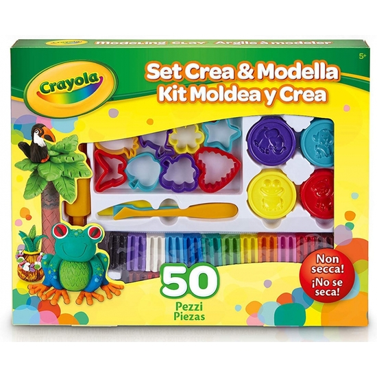 SET CREA-MOLDEA CRAYOLA 50 PZAS 39X30 image 0