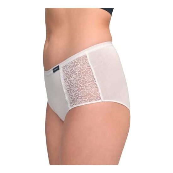 PACK 2 BRAGAS BLANCAS ENCAJE LATERAL BLANCO image 1