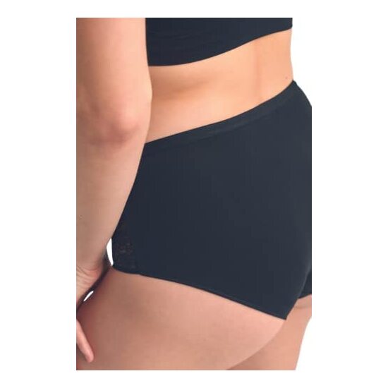 PACK 2 BRAGAS NEGRAS ENCAJE LATERAL NEGRO image 1