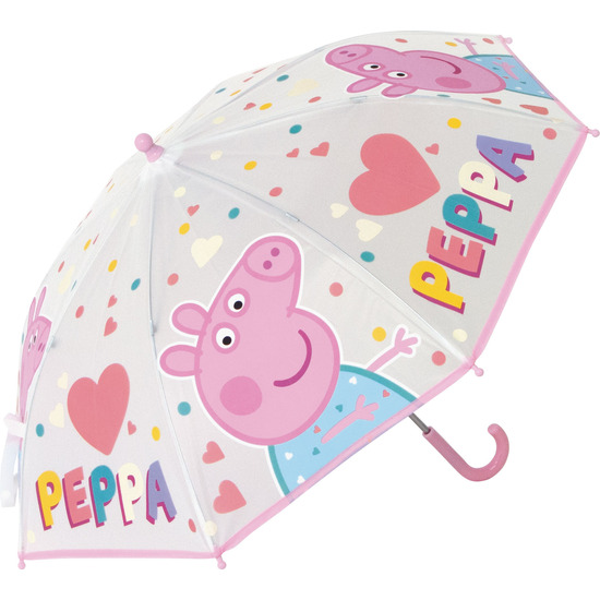 PARAGUAS MANUAL 46 CM PEPPA PIG "HAVING FUN" image 2