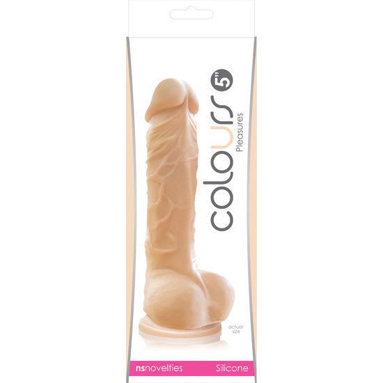 COLOURS PLEASURES REALISTIC PENIS WHITE 5 INCHES image 1