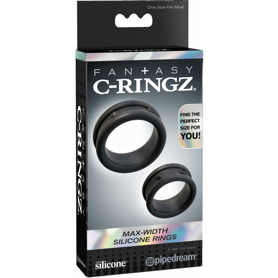 MAX WIDTH SILICONE RINGS BLACK image 1