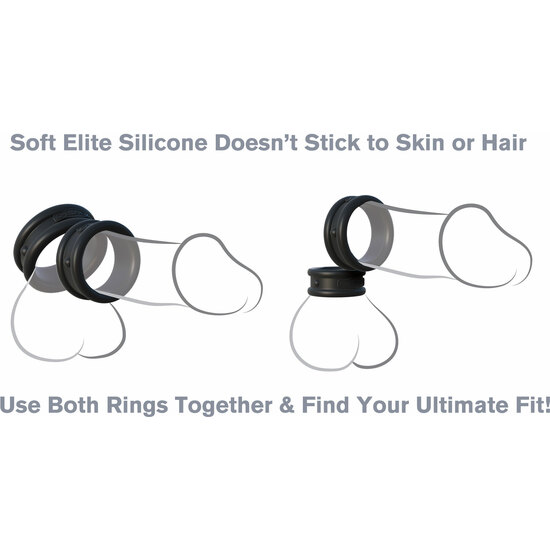 MAX WIDTH SILICONE RINGS BLACK image 3