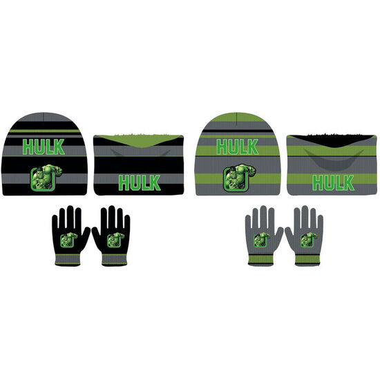 SET GORRO Y GUANTES HULK LOS VENGADORES AVENGERS MARVEL INFANTIL INFANTIL SURTIDO image 0