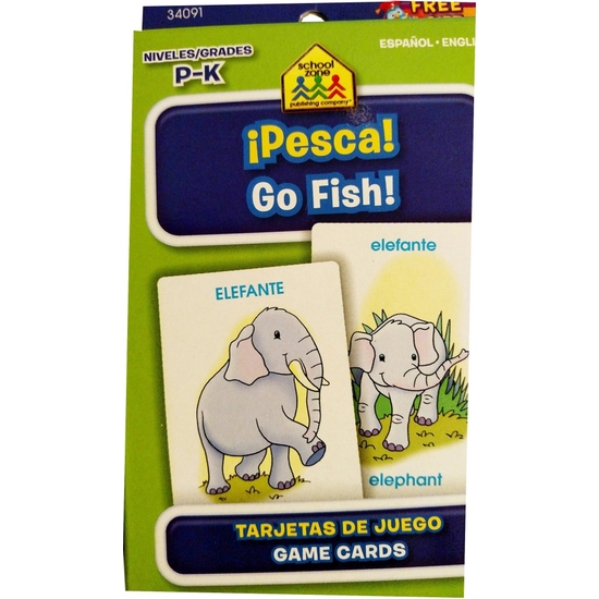 JUEGO CARTAS BILINGÜE PESCA ANIMALES image 0