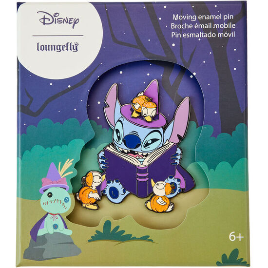 PIN SPOOKY STORIES HALLOWEEN STITCH DISNEY LOUNGEFLY image 0