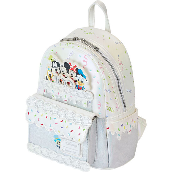 MOCHILA ANNIVERSARY CELEBRATION CAKE DISNEY 100 LOUNGEFLY 26CM image 1