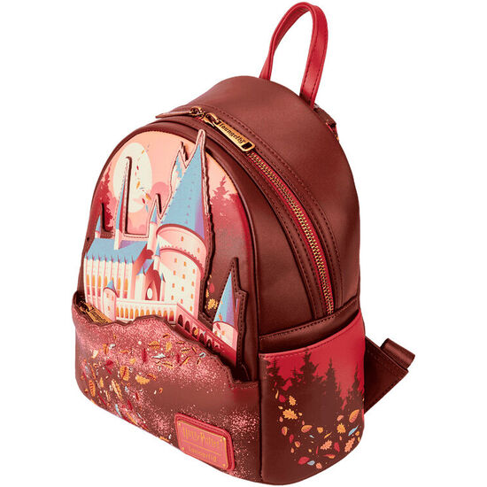 MOCHILA HOGWARTS FALL LEAVES HARRY POTTER LOUNGEFLY 26CM image 1