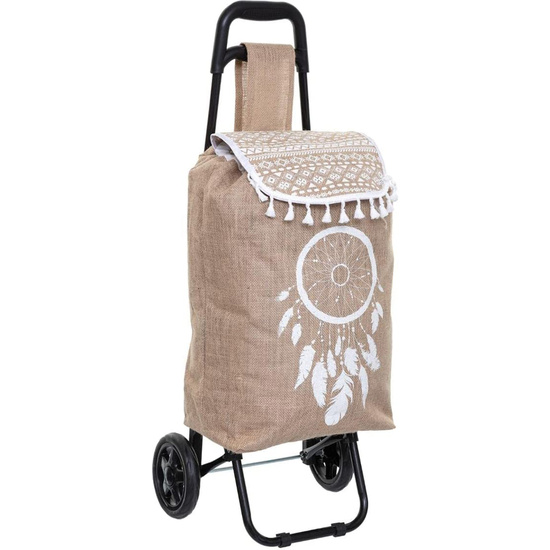 CARRO DE LA COMPRA 2 RUEDAS, 33 L, BEIGE image 0