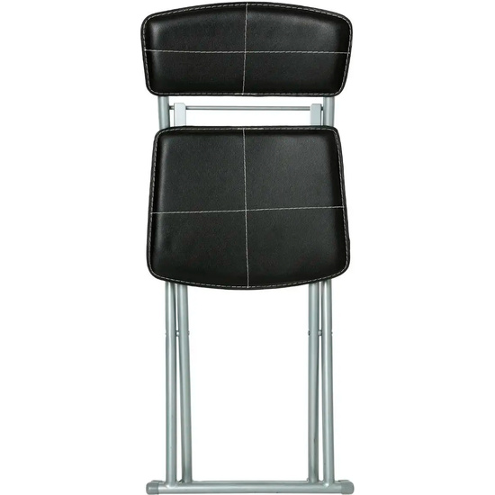 SILLA PLEGABLE DE PVC NEGRO image 1