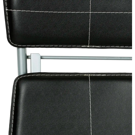 SILLA PLEGABLE DE PVC NEGRO image 2